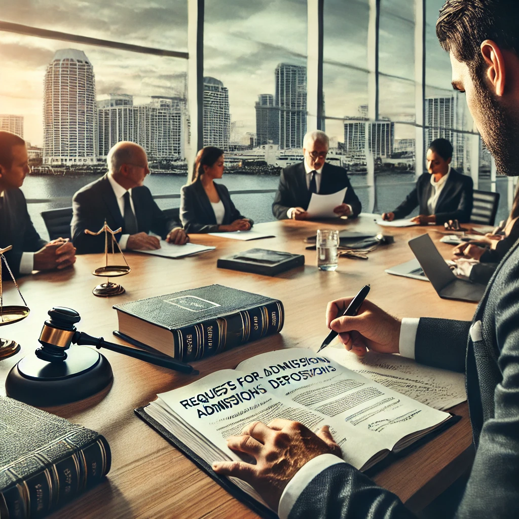 Requests for Admissions, and Depositions In Fort Lauderdale