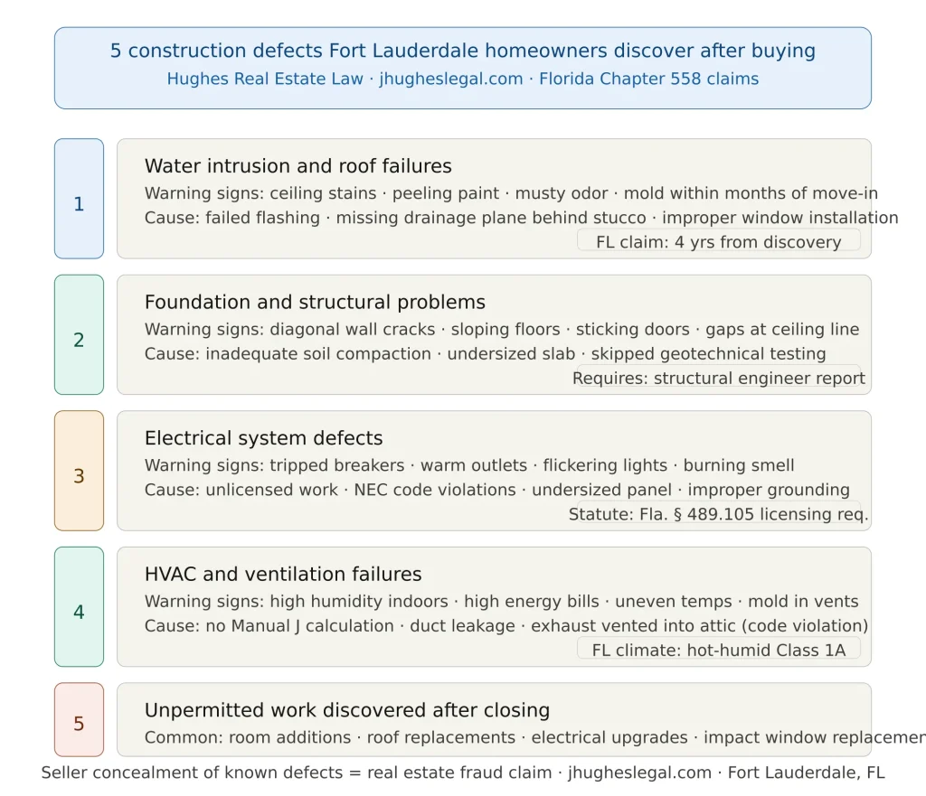 5 Construction Defects Fort Lauderdale Homeowners Discover After Buying 5 five defects summary fort lauderdale