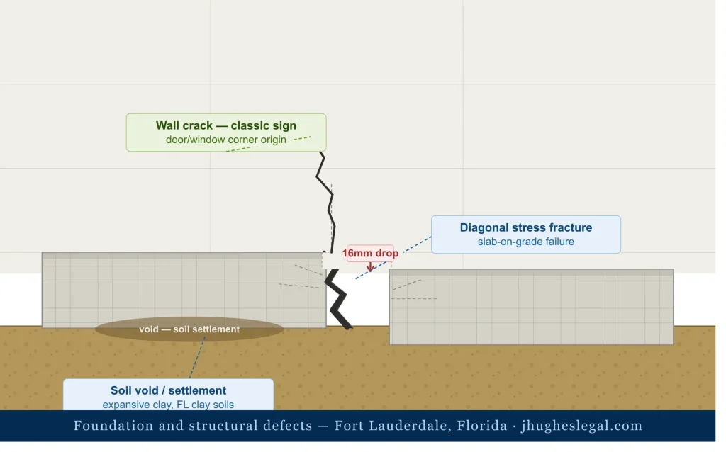 5 Construction Defects Fort Lauderdale Homeowners Discover After Buying 3 foundation crack fort lauderdale
