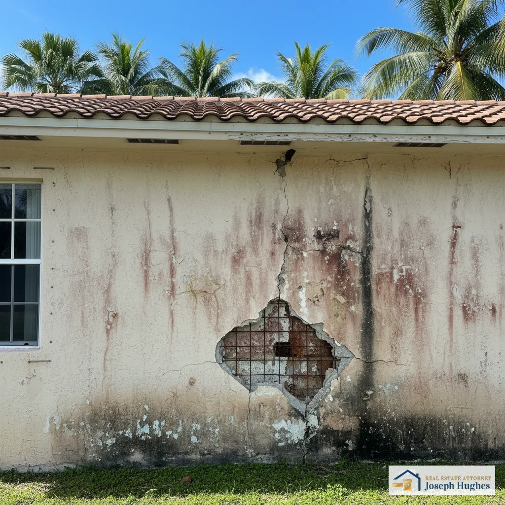 Florida home stucco water damage — construction defect claims Florida