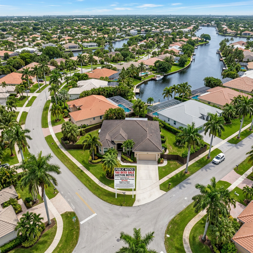 Florida tax deed sale property with quiet title action needed to clear title in Broward County