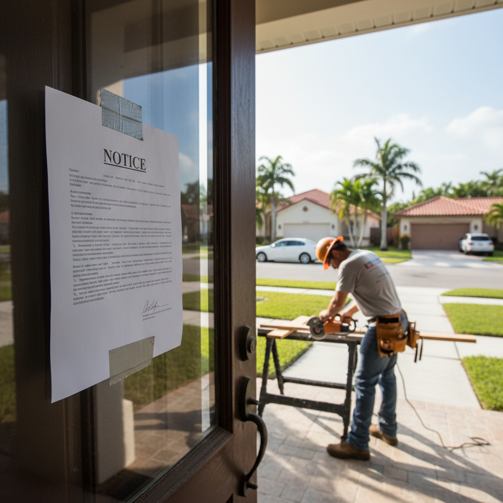 Fort Lauderdale lien removal attorney handling contractor lien dispute on Broward County property