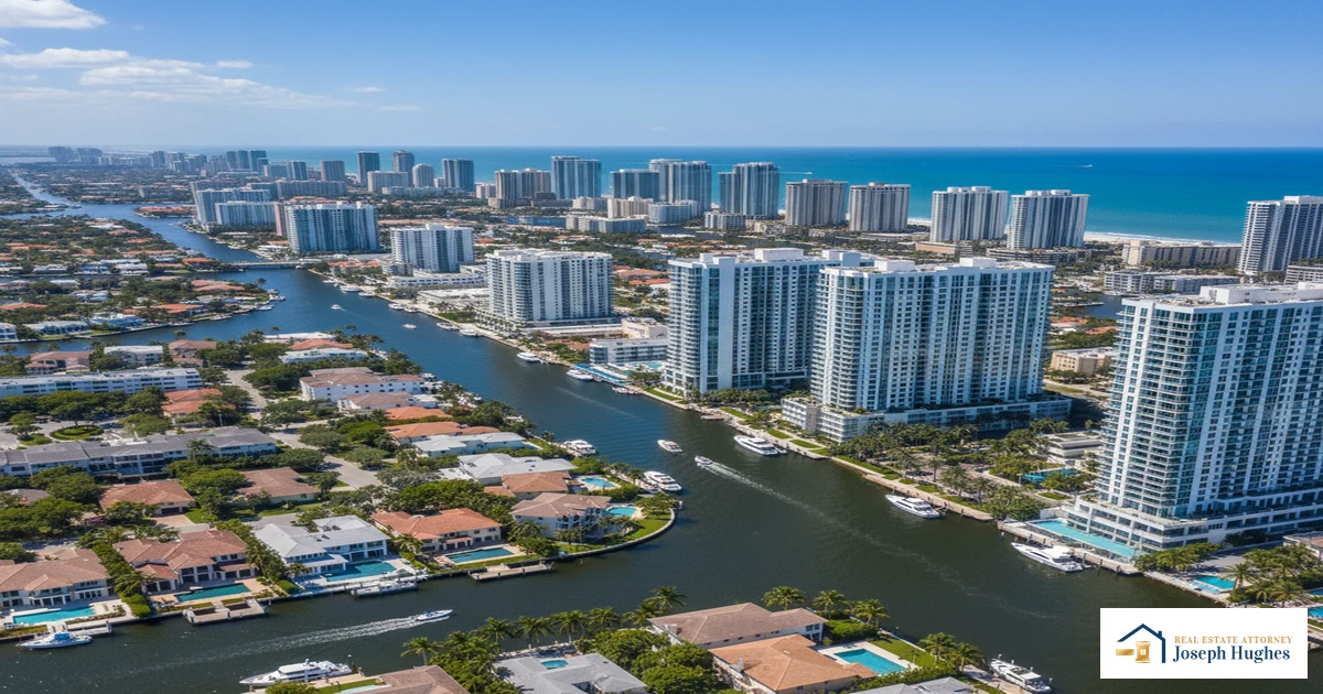 Fort Lauderdale Broward County real estate aerial view