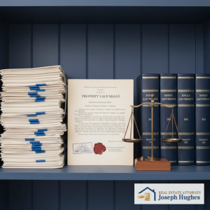 Property documents legal books and scales of justice Fort Lauderdale law office