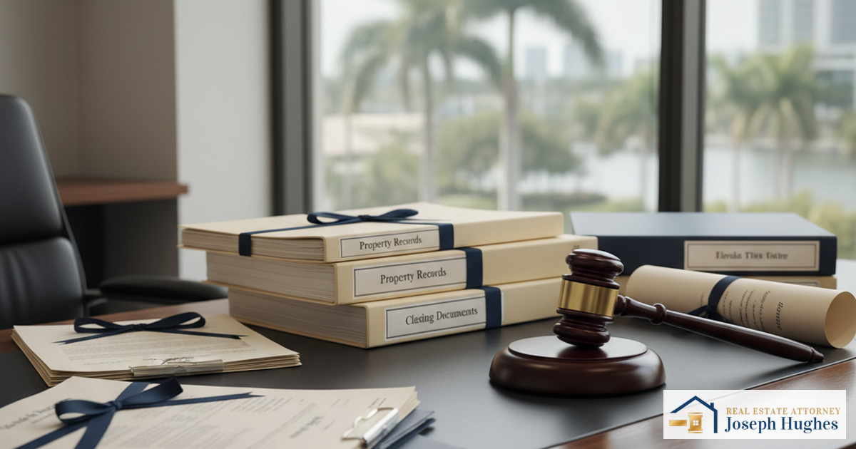Fort Lauderdale Real Estate Lawyer: Expert Legal Representation for Property Matters 2 Florida real estate title documents gavel and property deed law office
