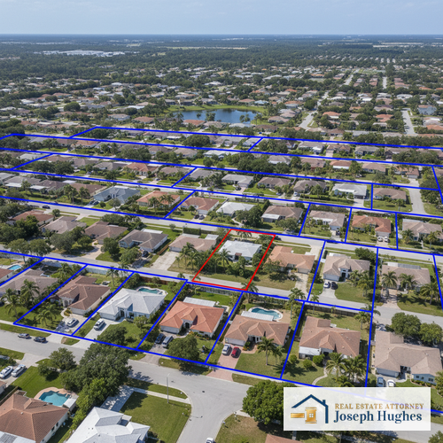 Title Dispute Attorney in Fort Lauderdale: Protect Your Property Rights 2 Aerial view of Fort Lauderdale neighborhood with property boundary lines