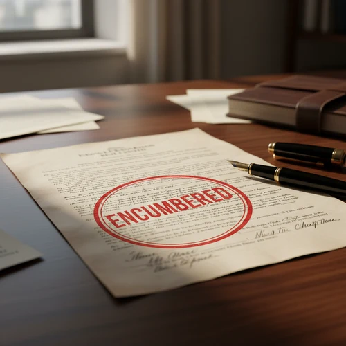 Lis Pendens in Florida: What It Means for Your Property and What to Do Next 2 lis pendens Florida — real estate deed with encumbered stamp on desk
