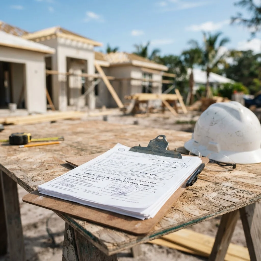 Is There a Penalty for Hiring Unlicensed Contractor FL 1 Construction permit documents for verifying licensed contractor in Florida